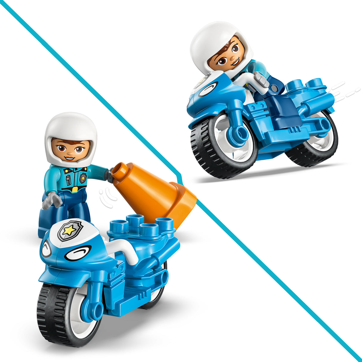 LEGO DUPLO Sinine politseimootorratas 10471L