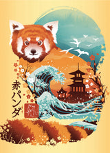 Ravensburger pusle 3x100 tk molbertiga: Ukiyo-e kass-sõdalane, punane panda ja draakon 12002048V