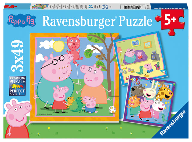 Ravensburger pusle 3x49 tk Põrsas Peppa 055791V