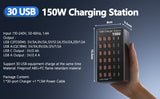 USB laadimisjaam 150W 30 porti USB-C ja USB-A B0FLCH1WYC