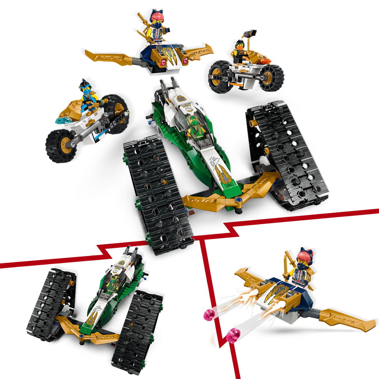 LEGO Ninjago Ninjameeskonna kombosõiduk 71820L