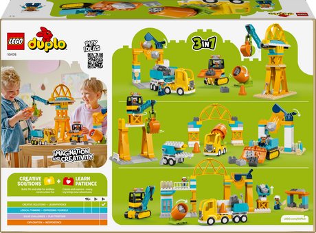 LEGO DUPLO Kolm ühes ehitusplats ja -masinad 10476L