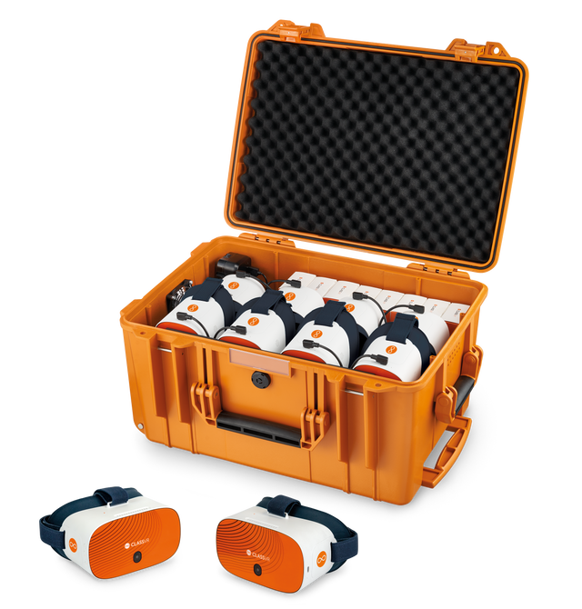 ClassVR Xplorer komplekt 8 peaseadmega CVR3128-CRS-8