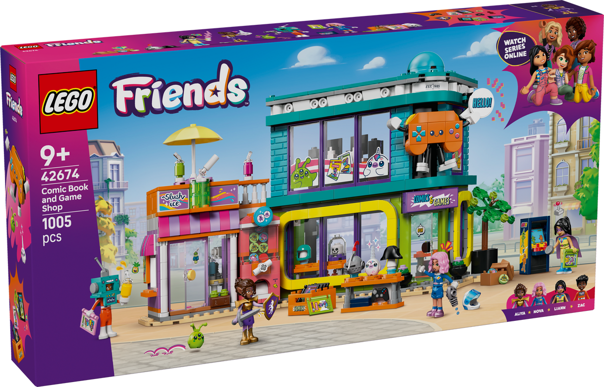 LEGO Friends Koomiksite ja mängude pood 42674L