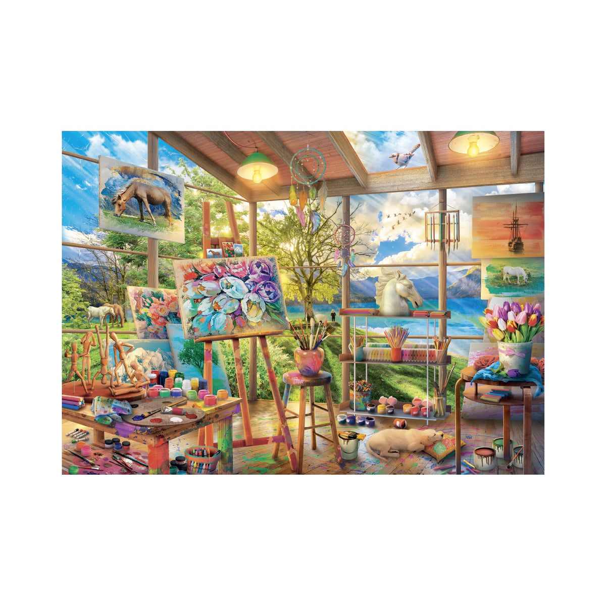Dino pusle 2000 tk: maalistuudio 56139D