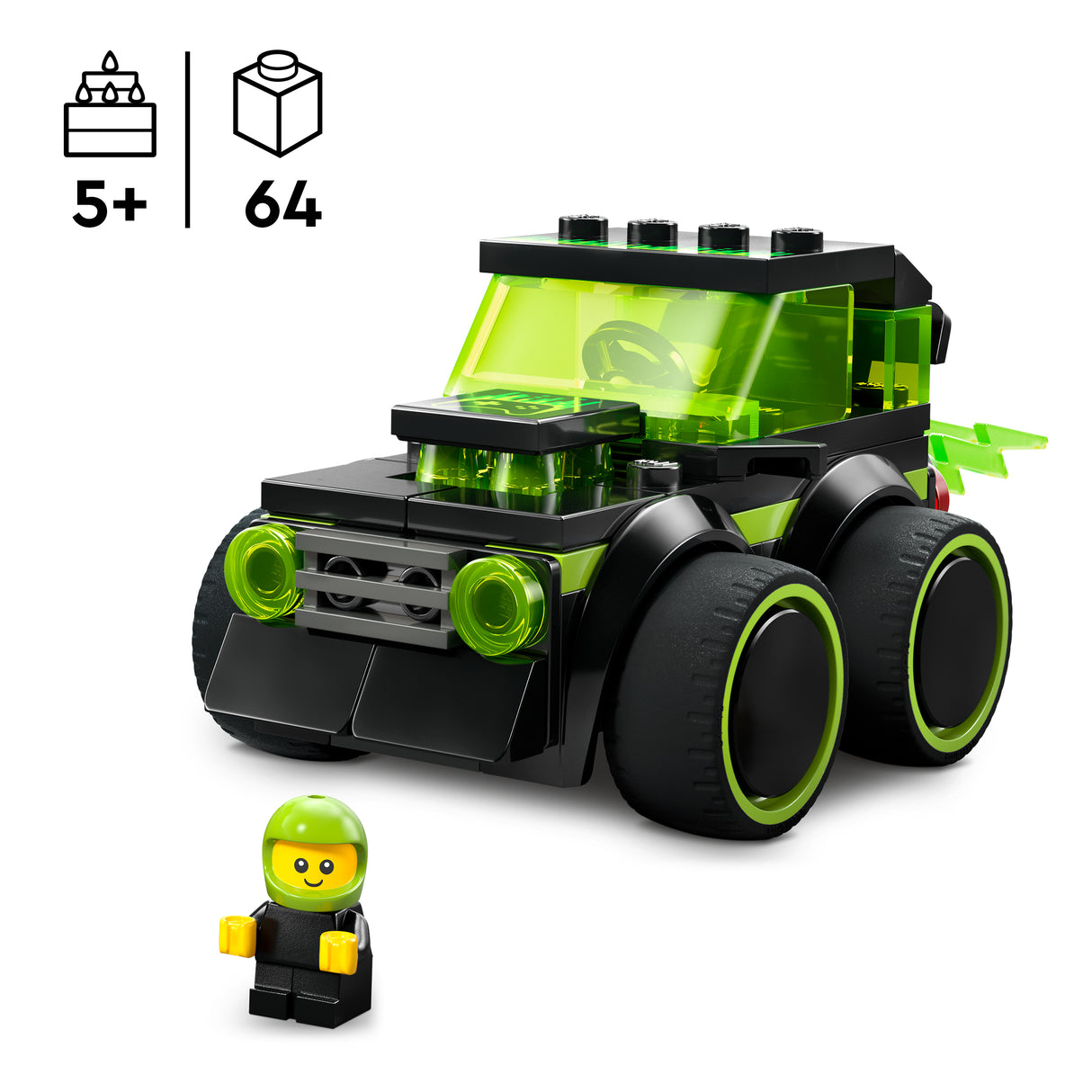 LEGO City Sõidukid – mängude võidusõiduauto 60484L