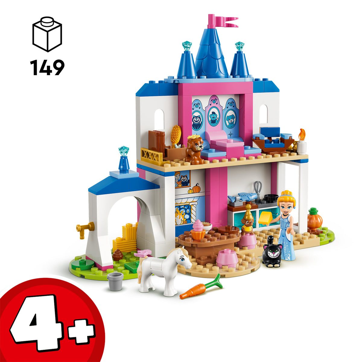 LEGO Disney Princess Tuhkatriinu loomasõprade loss 43283L