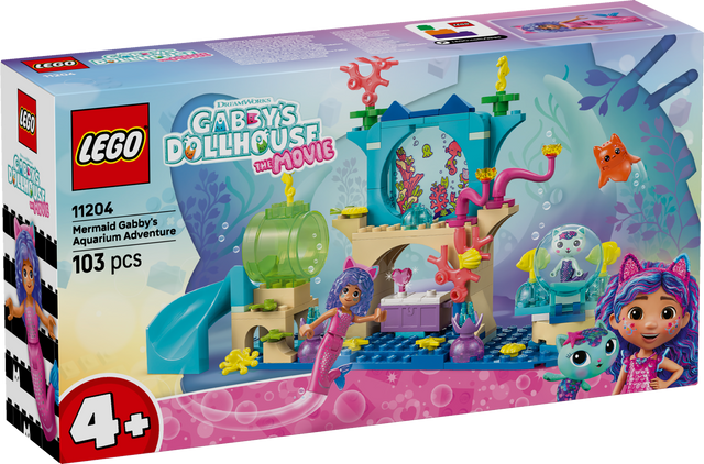 LEGO Gabby`s Dollhouse Merineitsi Gabby akvaariumiseiklus 11204L