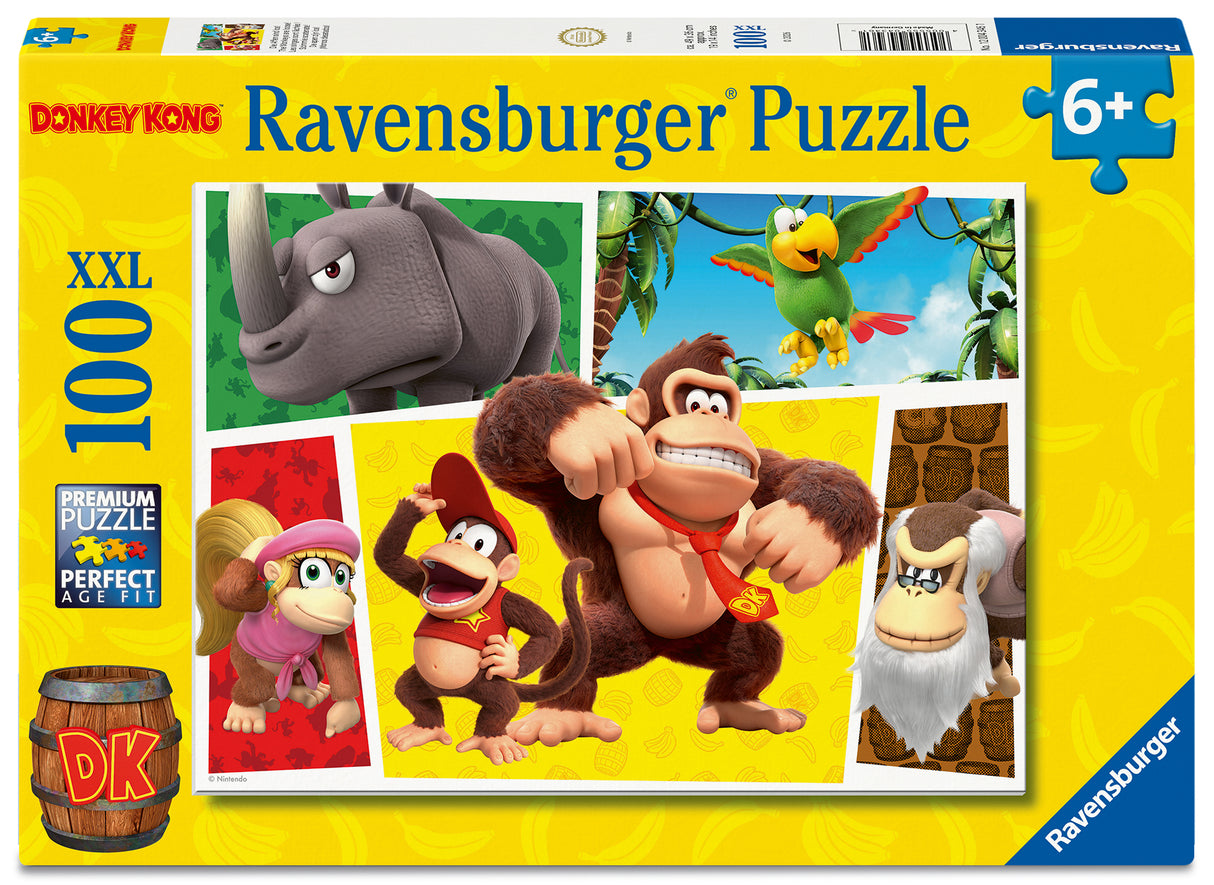 Ravensburger pusle 100 XXL tk: Nintendo Super Mario Donkey Kong - ahvid vabaduses 12004346V