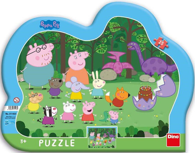 Dino siluett plaatpusle 25 tk Põrsas Peppa 31143D