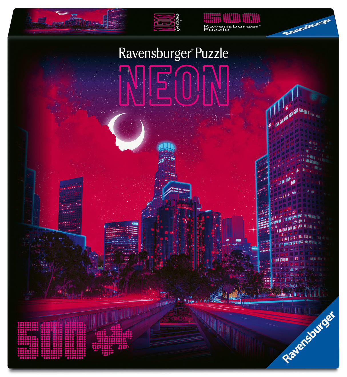 Ravensburger neoonpusle 500 tk: Los Angeles 12001979V